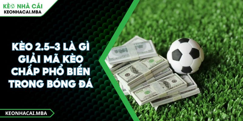 Kèo 2.5-3 Là Gì Giải Mã Kèo Chấp Phổ Biến Trong Bóng Đá