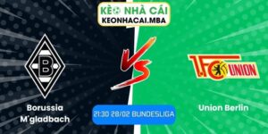 Soi kèo Borussia M'gladbach vs Union Berlin (21:30 28/02, Bundesliga)