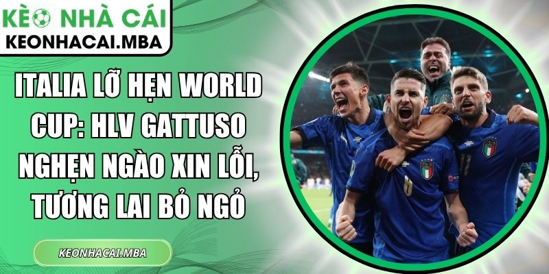 Italia lỡ hẹn World Cup: HLV Gattuso nghẹn ngào xin lỗi, tương lai bỏ ngỏ 1 Italia lỡ hẹn World Cup